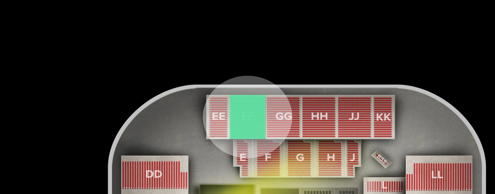 Seat view from Upper