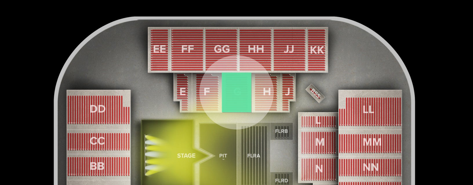 Seat view from Lower