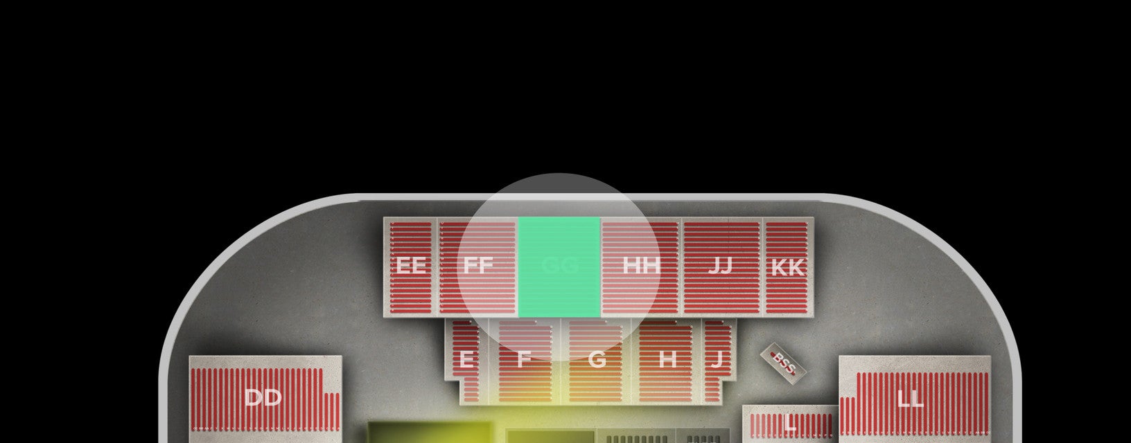 Seat view from Upper