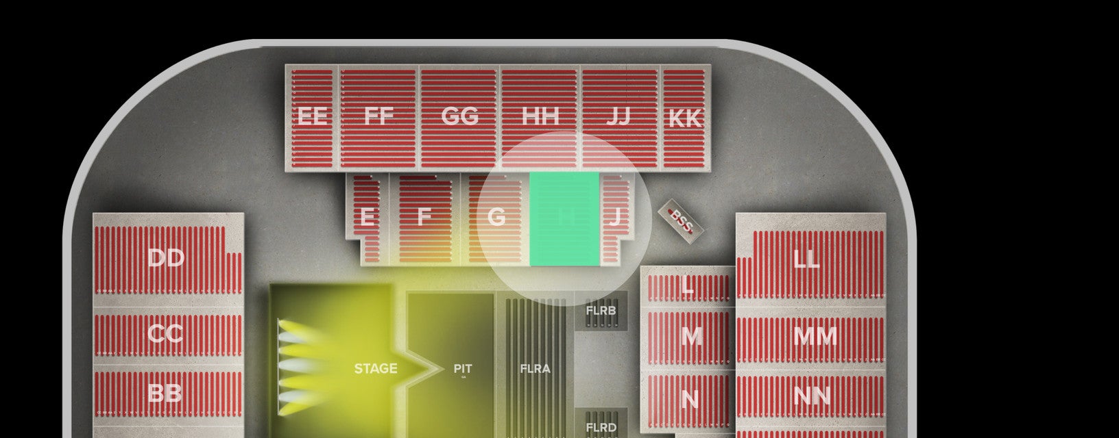 Seat view from Lower