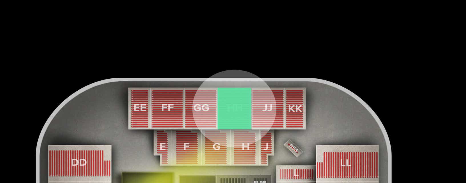 Seat view from Upper