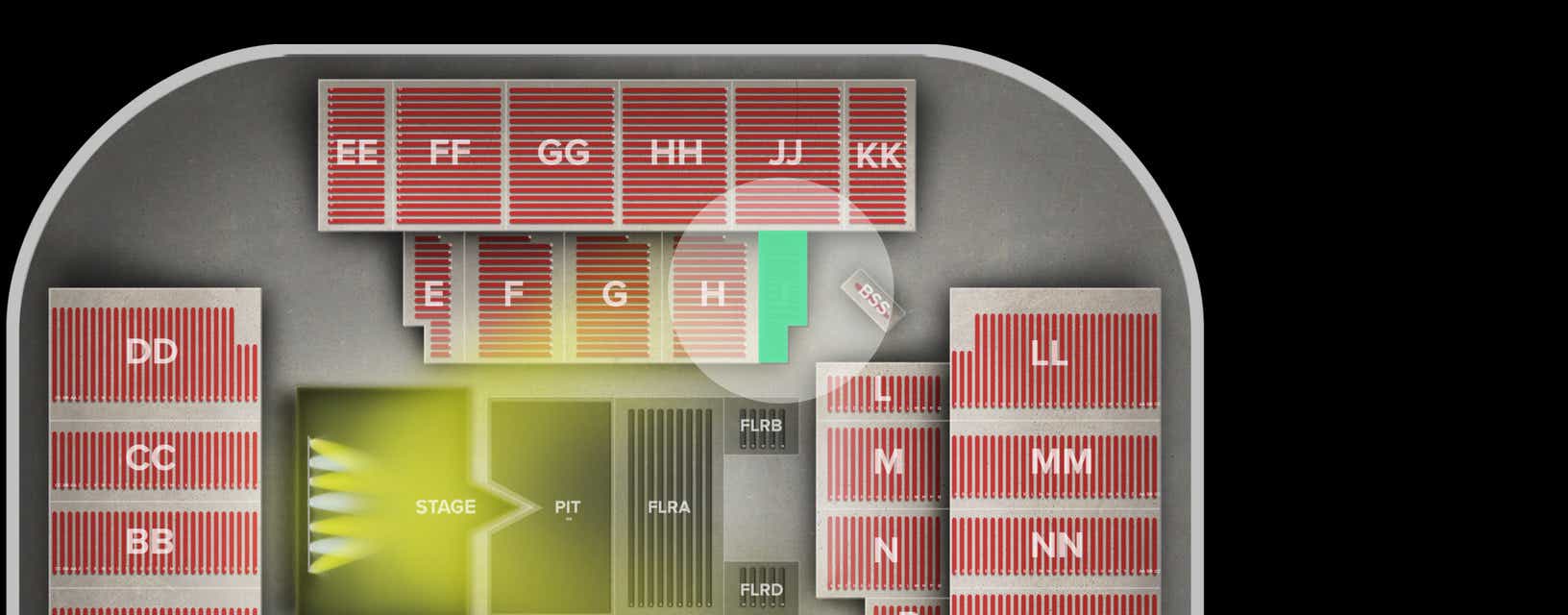 Seat view from Lower