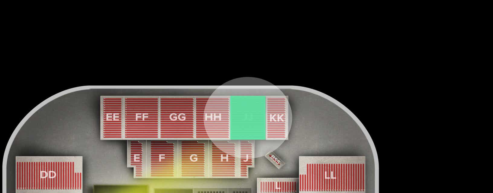Seat view from Upper