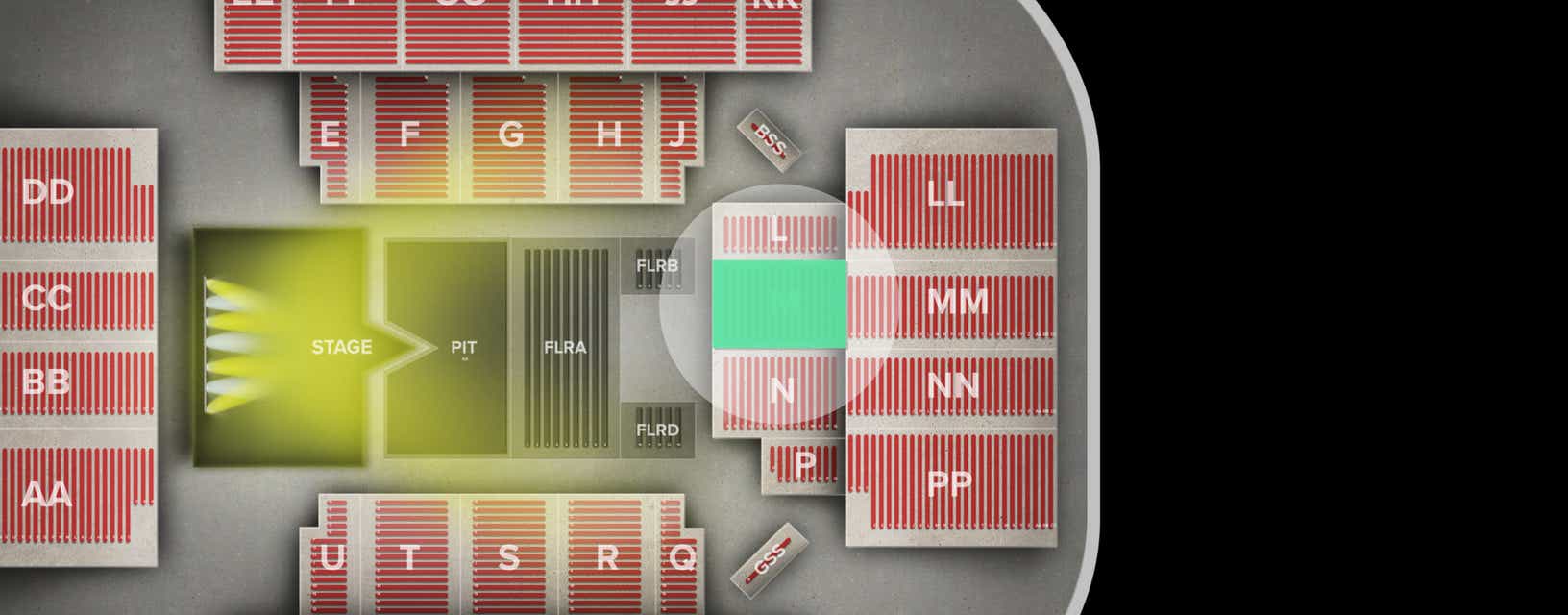 Seat view from Lower