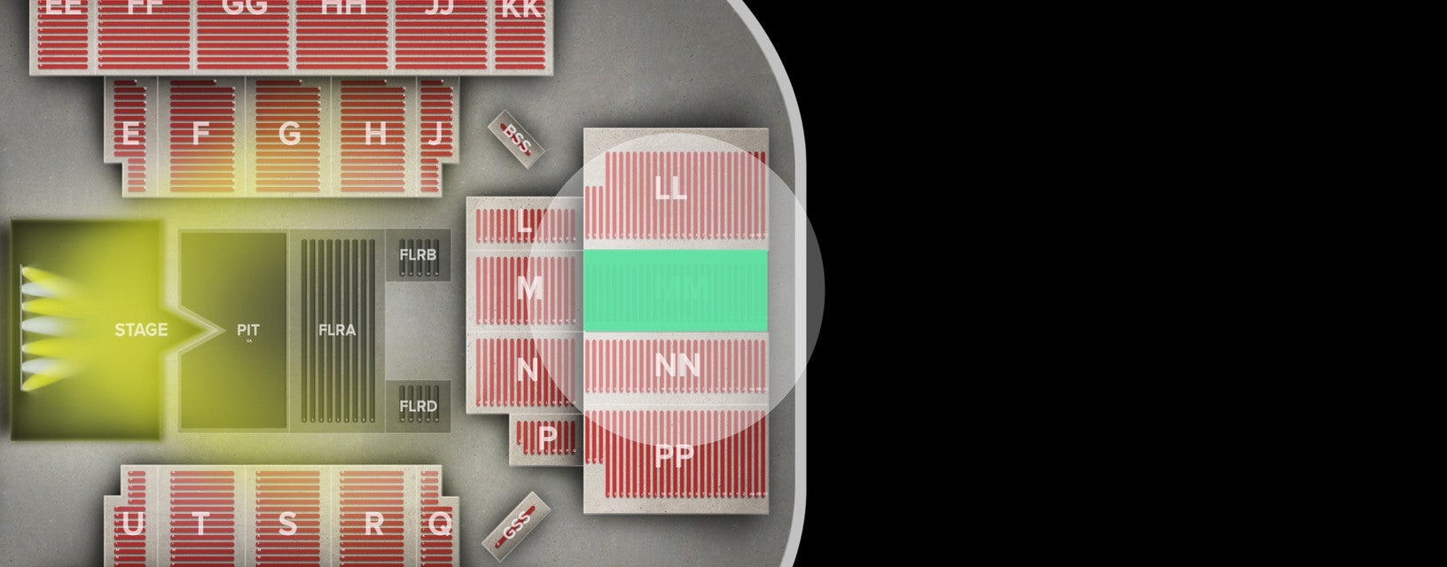 Seat view from Upper