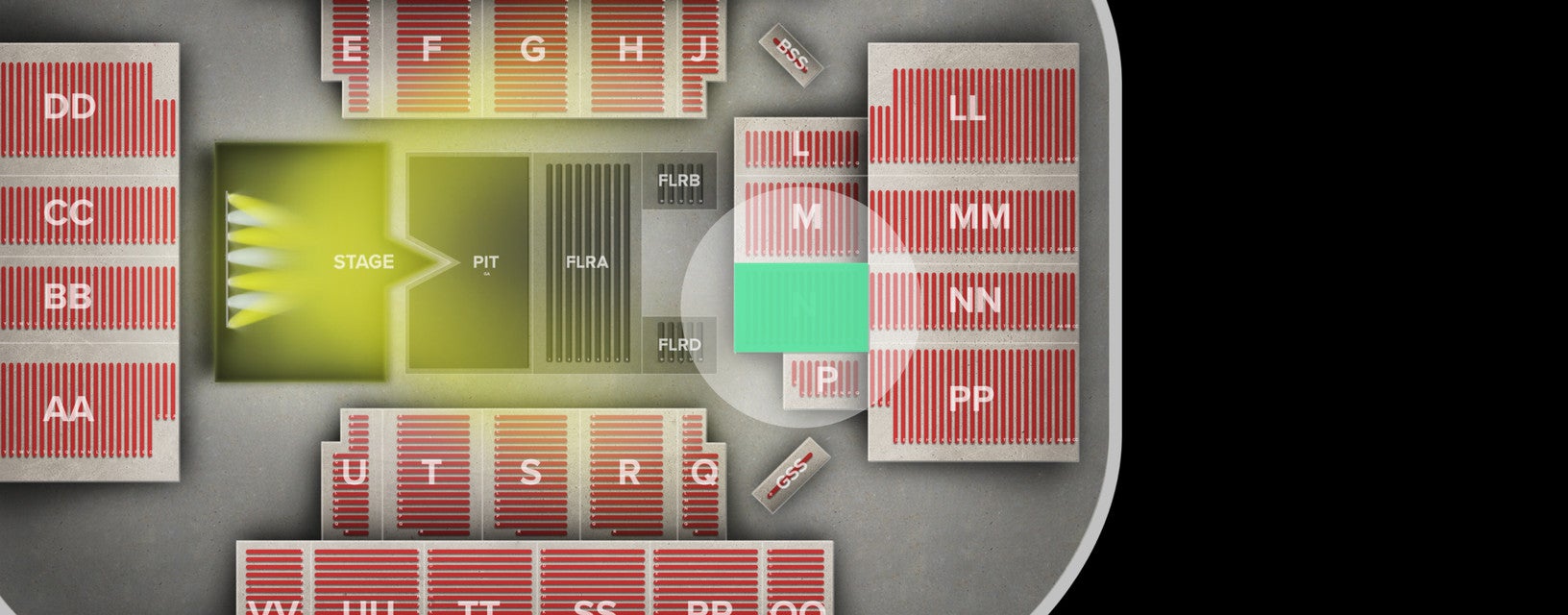 Seat view from Lower