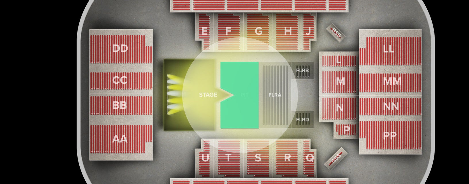 Seat view from Pit