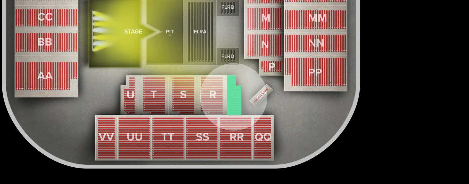 Seat view from Lower
