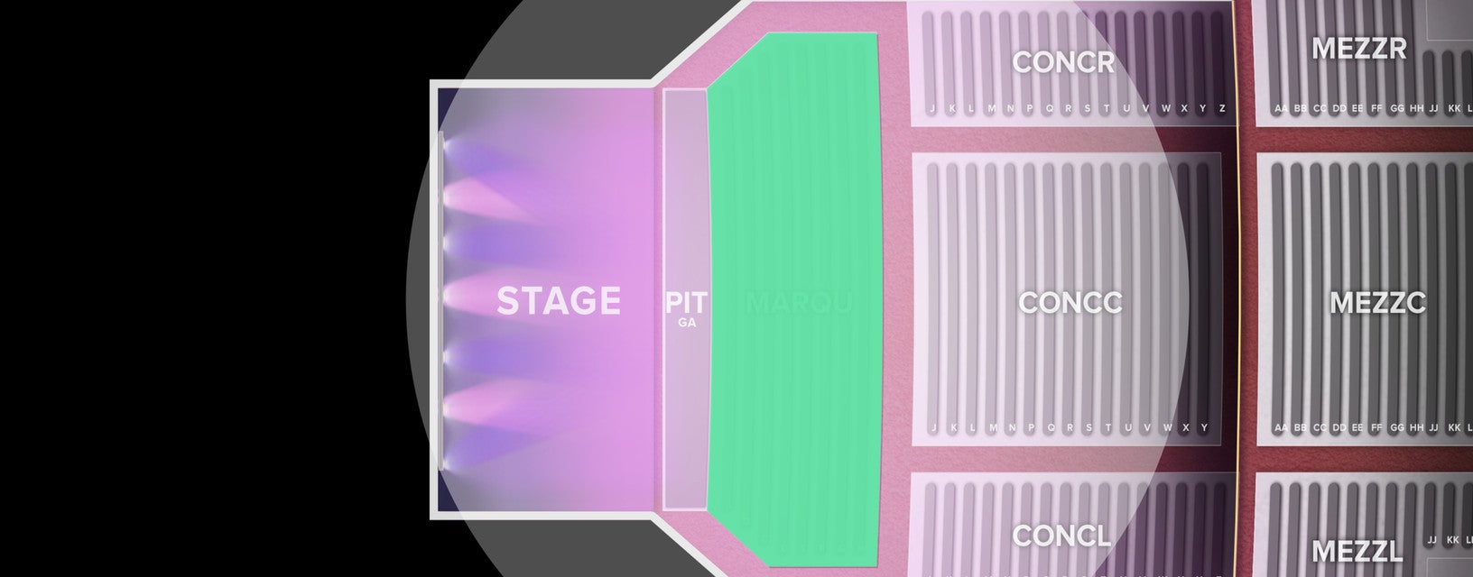 Seat view from Marquee