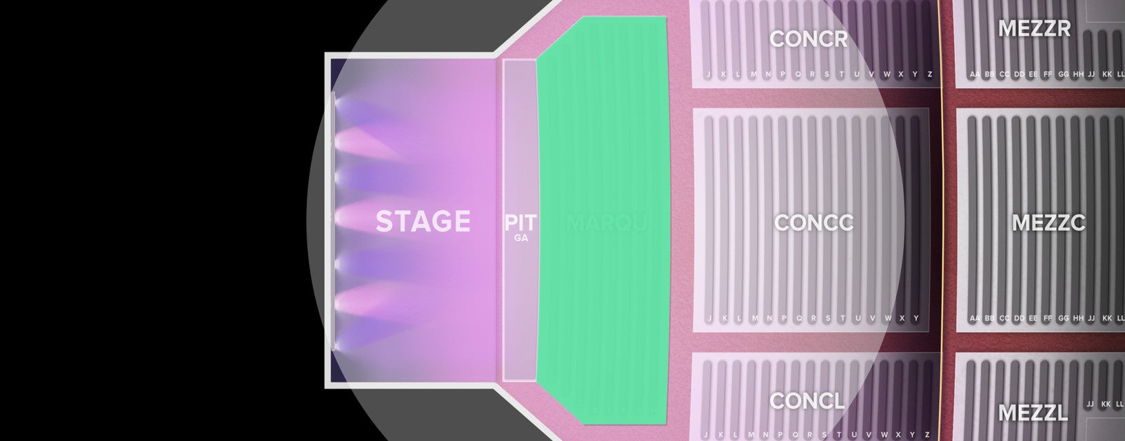 Seat view from Marquee