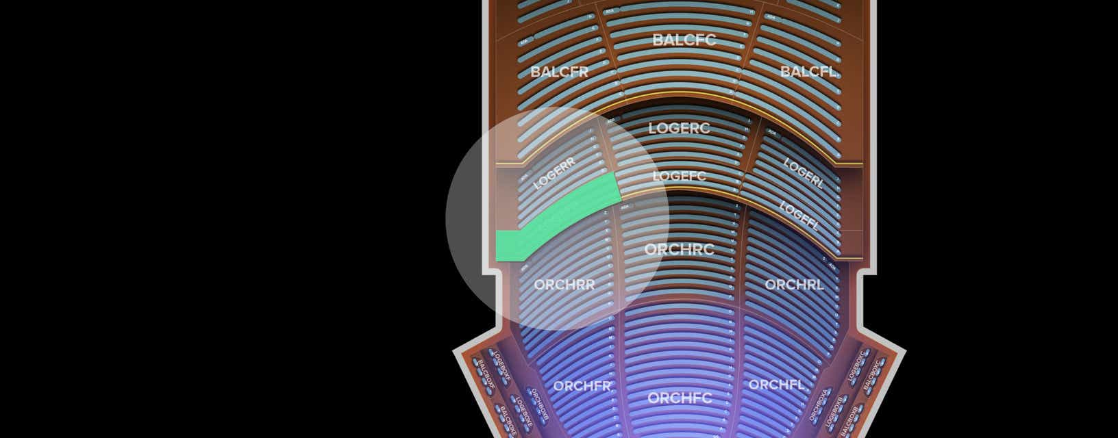 Seat view from Loge FR