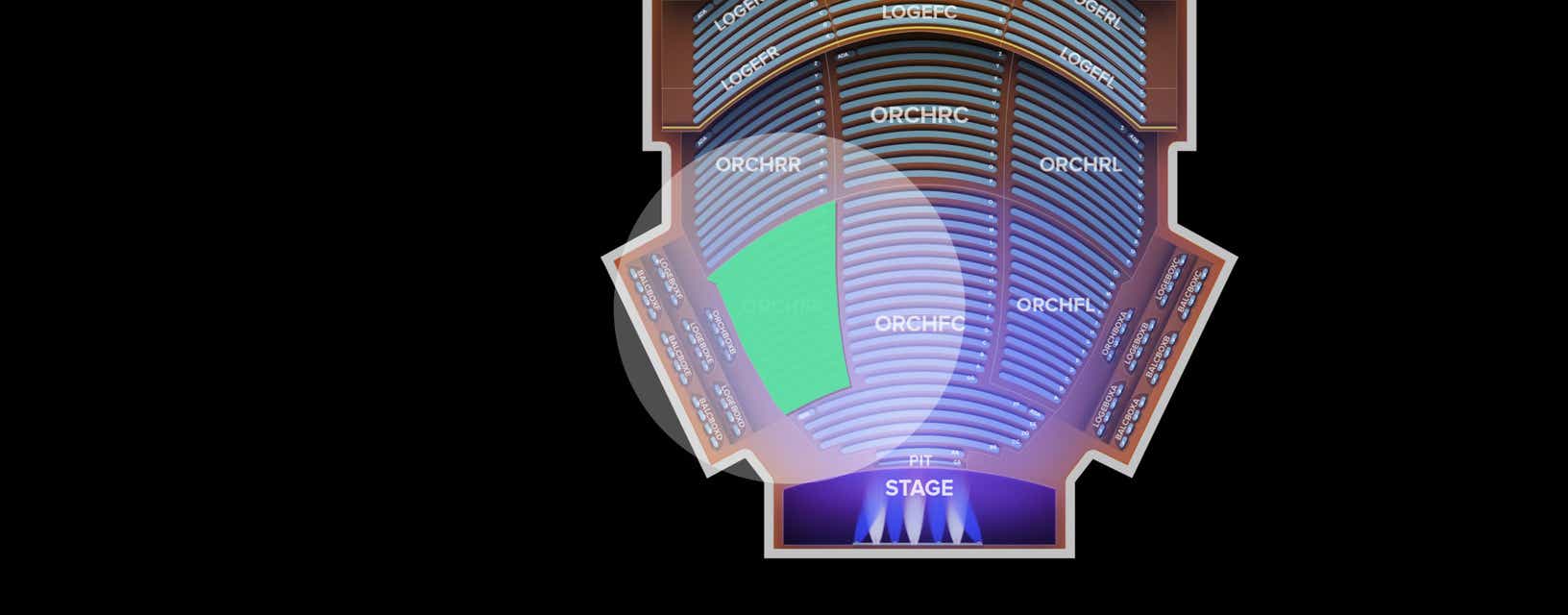 Seat view from Orchestra FR