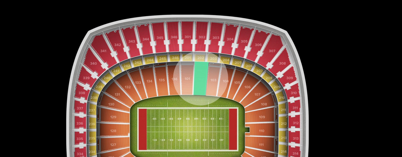 Seat view from Lower