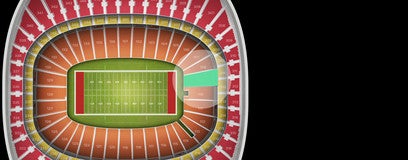 Seat view from Field Touchdown Zone