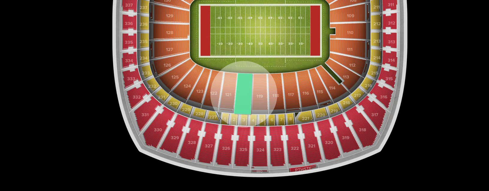 Seat view from Lower