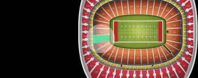 Seat view from Field Touchdown Zone