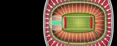 Seat view from Field Touchdown Zone