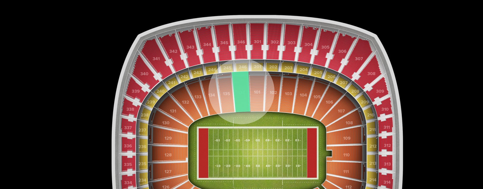 Seat view from Lower