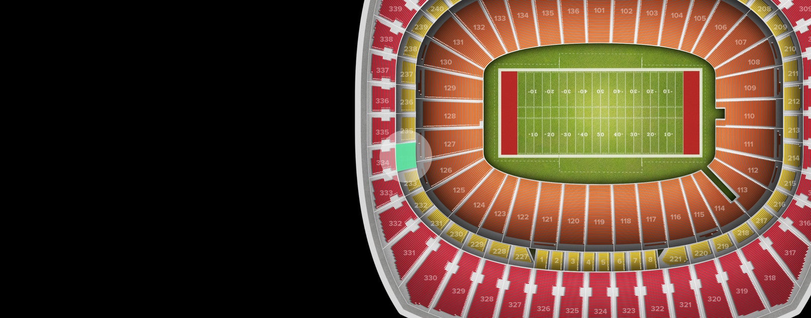Seat view from Touchdown Zone