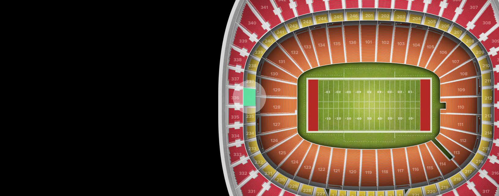 Seat view from Touchdown Zone