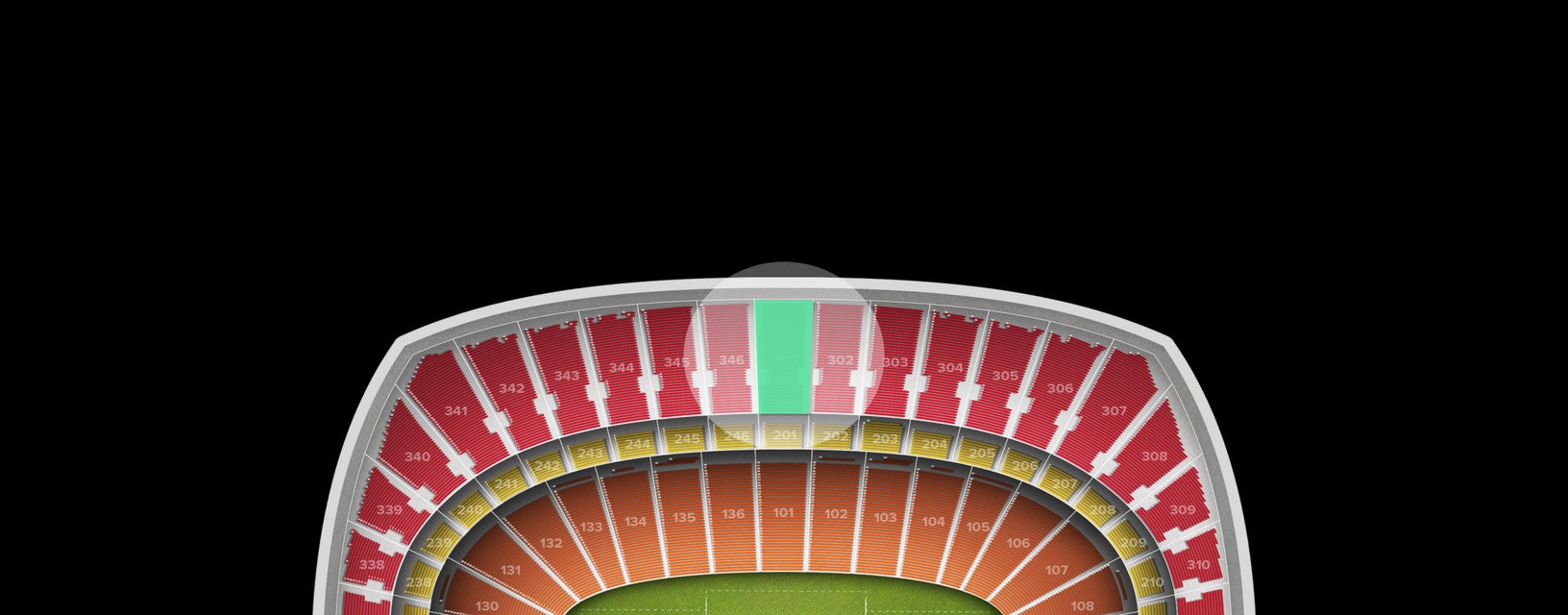 Seat view from Upper