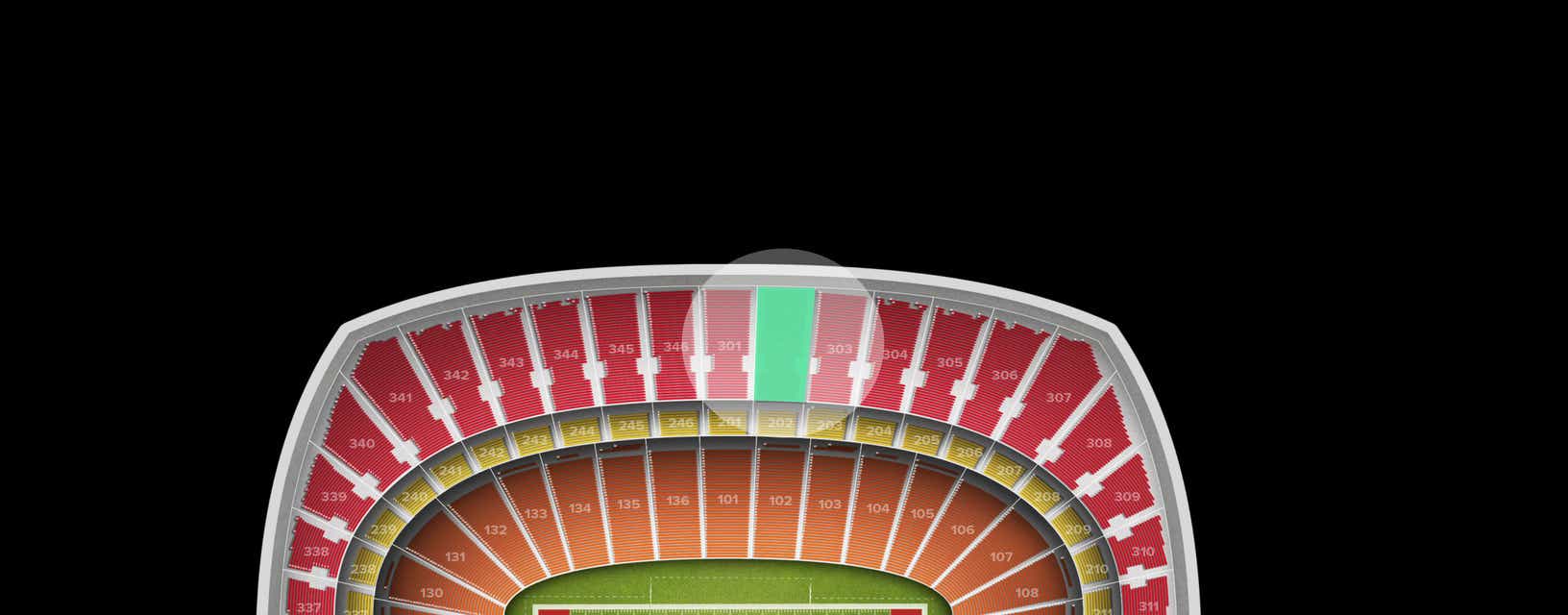 Seat view from Upper