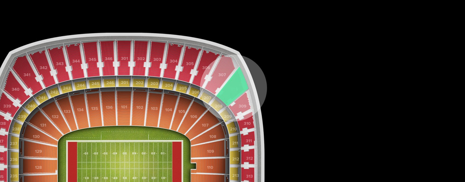 Seat view from Upper Redview