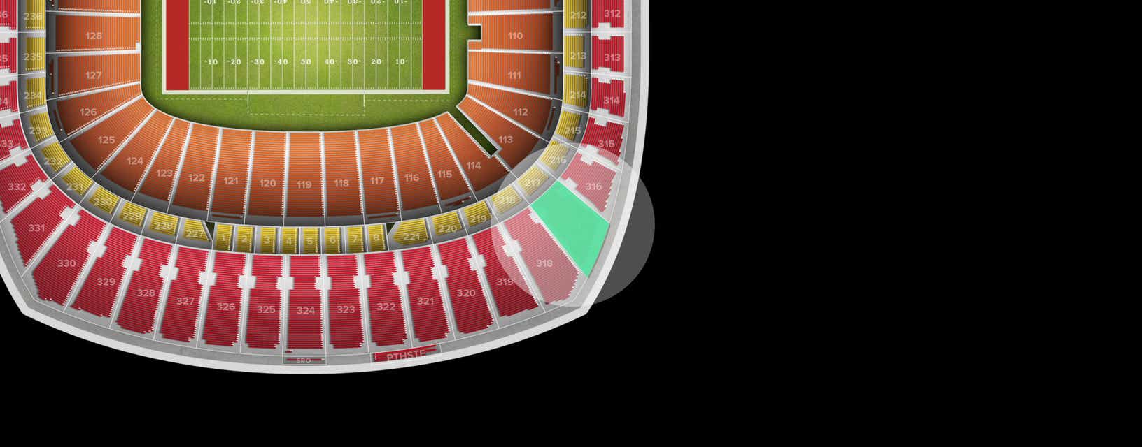 Seat view from Upper Redview