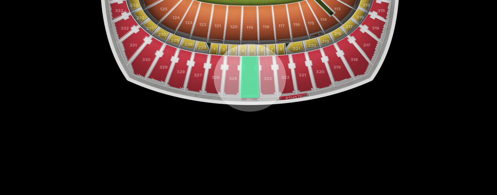 Seat view from Upper