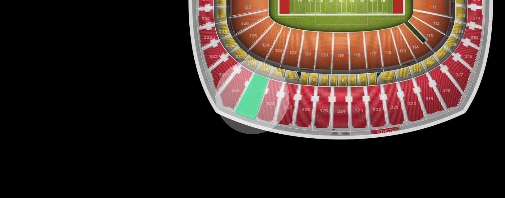 Seat view from Upper Redview