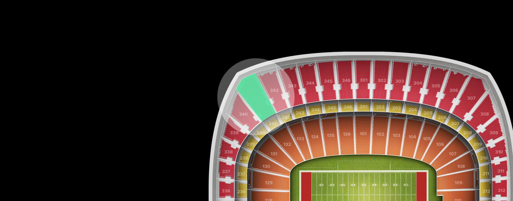 Seat view from Upper Redview
