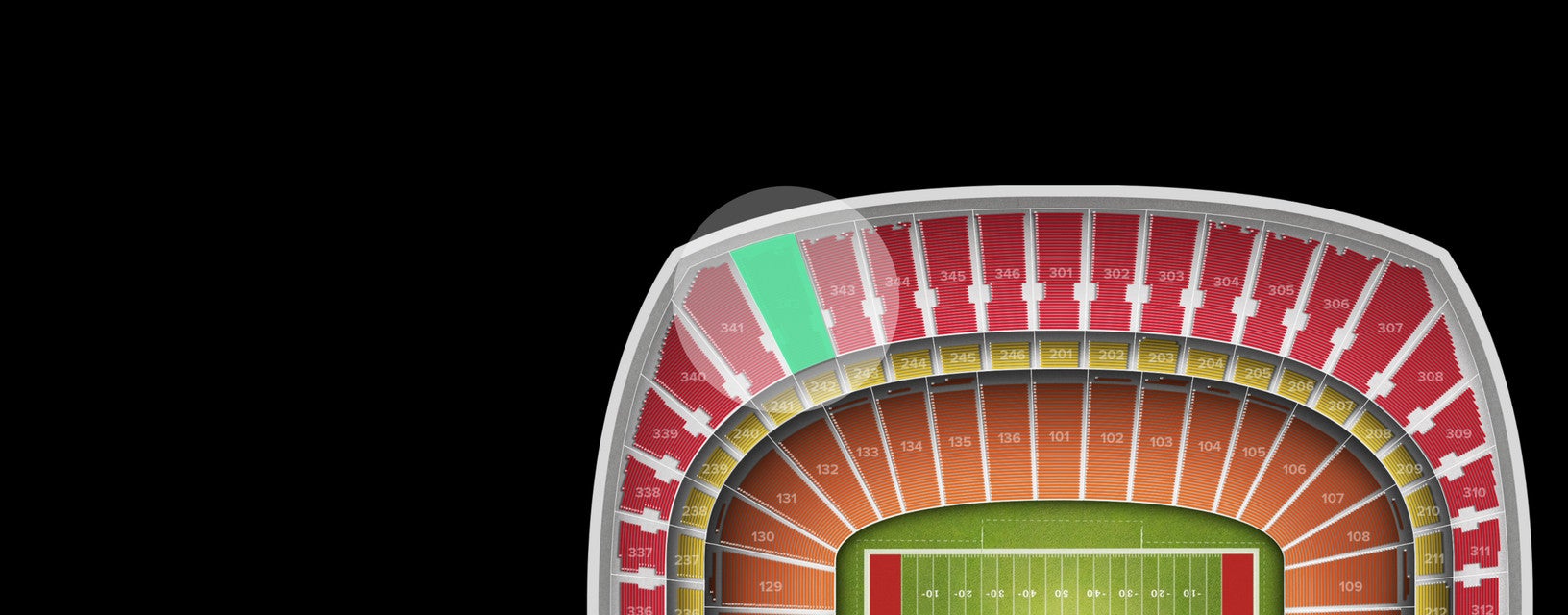 Seat view from Upper Redview
