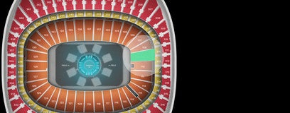 Seat view from Field Touchdown Zone