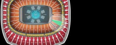 Seat view from Field Touchdown Zone