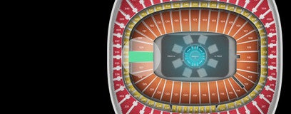 Seat view from Field Touchdown Zone