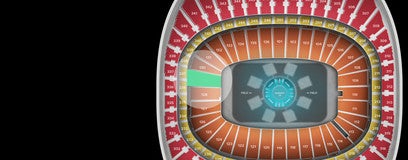 Seat view from Field Touchdown Zone