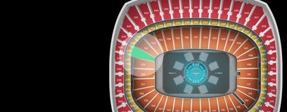 Seat view from Field Touchdown Zone