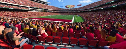 Seat view from Field Red Zone