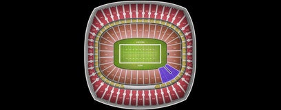 Seat view from Field Red Zone