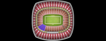 Seat view from Field Red Zone