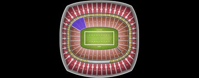 Seat view from Field Red Zone