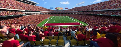 Seat view from Club Touchdown