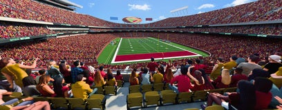 Seat view from Club Touchdown