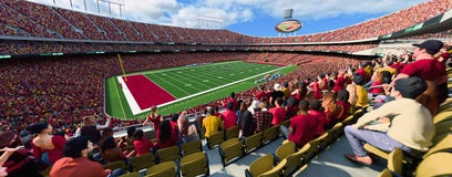 Seat view from Club Red Zone