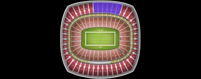 Seat view from Upper Red Sideline
