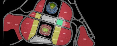 Seat view from Gold Lots