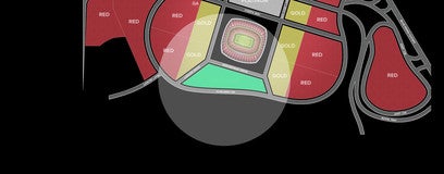 Seat view from Platinum Lots