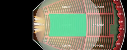Seat view from Orchestra