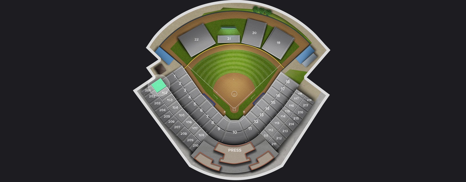 Seat view from Third Base