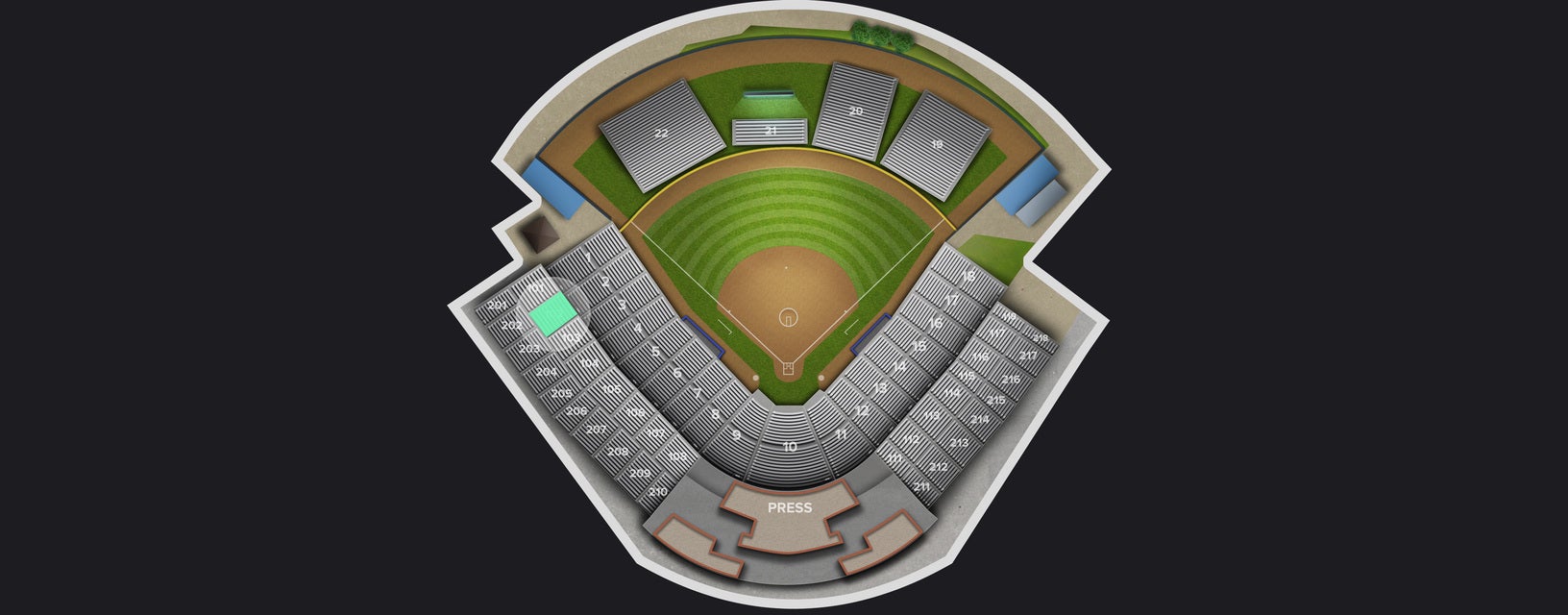 Seat view from Third Base